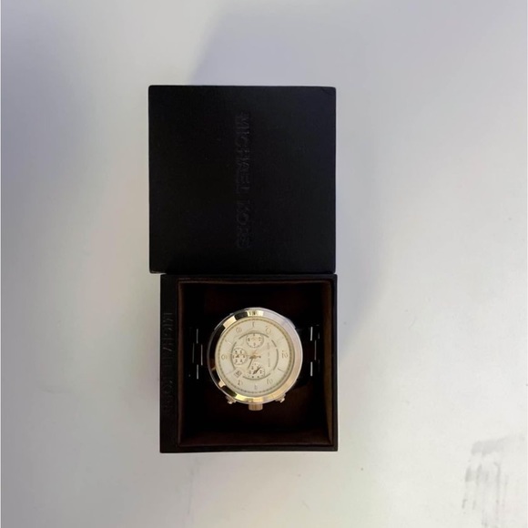 Michael Kors Mens Womens New In Box gold and silver watch metal strap wristband - Picture 4 of 4